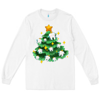 White Christmas tree with teeth Long Sleeve Tee - AdoDesignShop