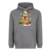 Storm christmas tree with school bus Heavyweight Hoodie - MaliasSmallBusiness
