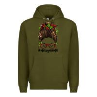 Army Green christmas merry mama Premium Hoodie - Jasminsmagicworld
