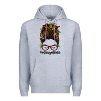 Heather Grey christmas merry mama Premium Hoodie - Jasminsmagicworld