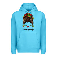 Ocean Blue christmas merry mama Premium Hoodie - Jasminsmagicworld
