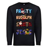 Black Dance Like Frosty Shine Like Rudolph Give Like Premium Sweatshirt - MaliasSmallBusiness
