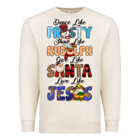 Sandshell Dance Like Frosty Shine Like Rudolph Give Like Premium Sweatshirt - MaliasSmallBusiness