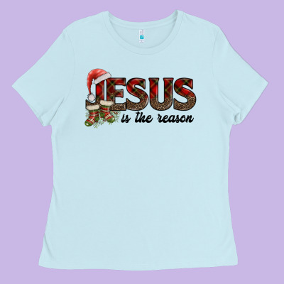 Jesus In The Reason Ladies Tee Designed By Adodesignshop