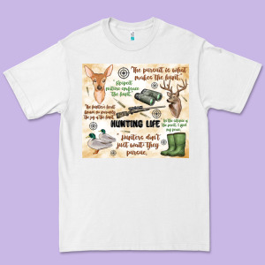 Hunting Life Premium Tee Designed By Maliassmallbusiness