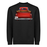 Black western red truck back view Heavyweight Sweatshirt - FaDigitalArtStudio
