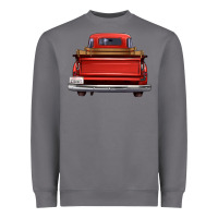 Storm western red truck back view Heavyweight Sweatshirt - FaDigitalArtStudio