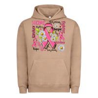 Pigment Burro Breast Cancer Urban Hoodie - NancyCooperArtShop