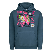 Pigment Midnight Navy Breast Cancer Urban Hoodie - NancyCooperArtShop