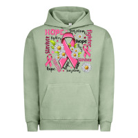 Pigment Oil Green Breast Cancer Urban Hoodie - NancyCooperArtShop