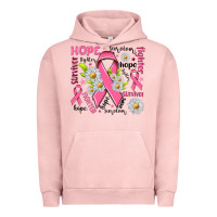 Pigment Salmon Breast Cancer Urban Hoodie - NancyCooperArtShop