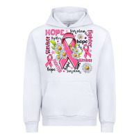 White Breast Cancer Urban Hoodie - NancyCooperArtShop