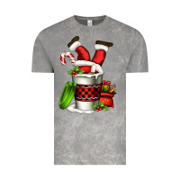 Cloud Rock Santa claus in a coffee cup Vintage Tee - FaDigitalArtStudio