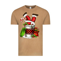 Vintage Camel Santa claus in a coffee cup Vintage Tee - FaDigitalArtStudio