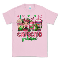 Bubblegum Pink cafecito y chisme coffee cups Classic Tee - Jasminsmagicworld