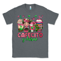 Charcoal Heather cafecito y chisme coffee cups Classic Tee - Jasminsmagicworld