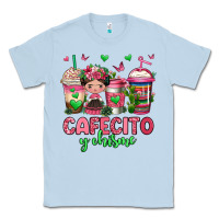 Dusty Blue cafecito y chisme coffee cups Classic Tee - Jasminsmagicworld