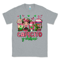 Heather Grey cafecito y chisme coffee cups Classic Tee - Jasminsmagicworld