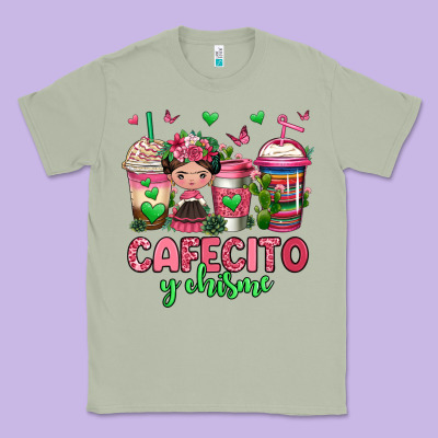 Cafecito Y Chisme Coffee Cups Classic Tee Designed By Jasminsmagicworld