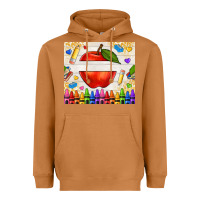 Meerkat custom teacher name apple Heavyweight Hoodie - NancyCooperArtShop
