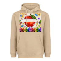 Mushroom custom teacher name apple Heavyweight Hoodie - NancyCooperArtShop
