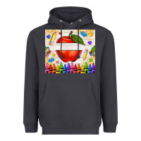 Smoke custom teacher name apple Heavyweight Hoodie - NancyCooperArtShop