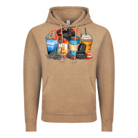 Vintage Coffee monster truck coffee cups Vintage Hoodie - Zillion Design Studio