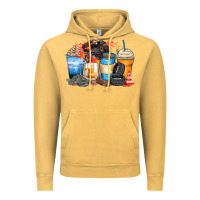 Vintage Mustard monster truck coffee cups Vintage Hoodie - Zillion Design Studio