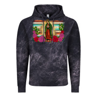 Cloud Black western our lady of Guadalupe Vintage Hoodie - JahusDesignShop