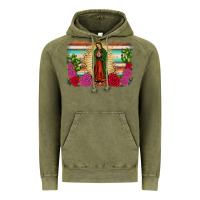 Vintage Olive western our lady of Guadalupe Vintage Hoodie - JahusDesignShop