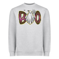 Heather Grey boo ghost Heavyweight Sweatshirt - RacoonDesign