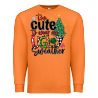 Carrot too cute to wear ugly  christmas Premium Sweatshirt - MaliasSmallBusiness