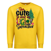 Lemon too cute to wear ugly  christmas Premium Sweatshirt - MaliasSmallBusiness