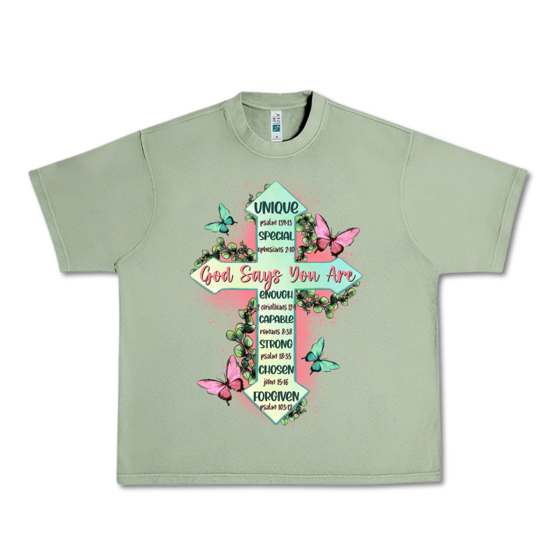 God Says You Are Cross Urban Heavy Tee by JahusDesignShop | Teevron