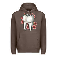 Coffee floral tooth Premium Hoodie - Jasminsmagicworld