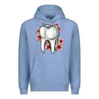 Colony Blue floral tooth Premium Hoodie - Jasminsmagicworld