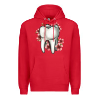 Red floral tooth Premium Hoodie - Jasminsmagicworld