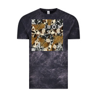 Cloud Black cowhide leopard seamless pattern Vintage Tee - HRA Design Shop