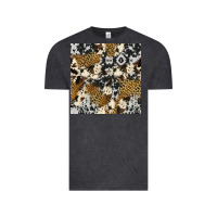 Vintage Black cowhide leopard seamless pattern Vintage Tee - HRA Design Shop