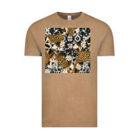 Vintage Coffee cowhide leopard seamless pattern Vintage Tee - HRA Design Shop