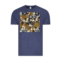 Vintage Denim cowhide leopard seamless pattern Vintage Tee - HRA Design Shop