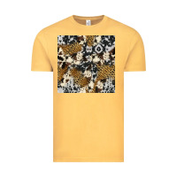 Vintage Mustard cowhide leopard seamless pattern Vintage Tee - HRA Design Shop