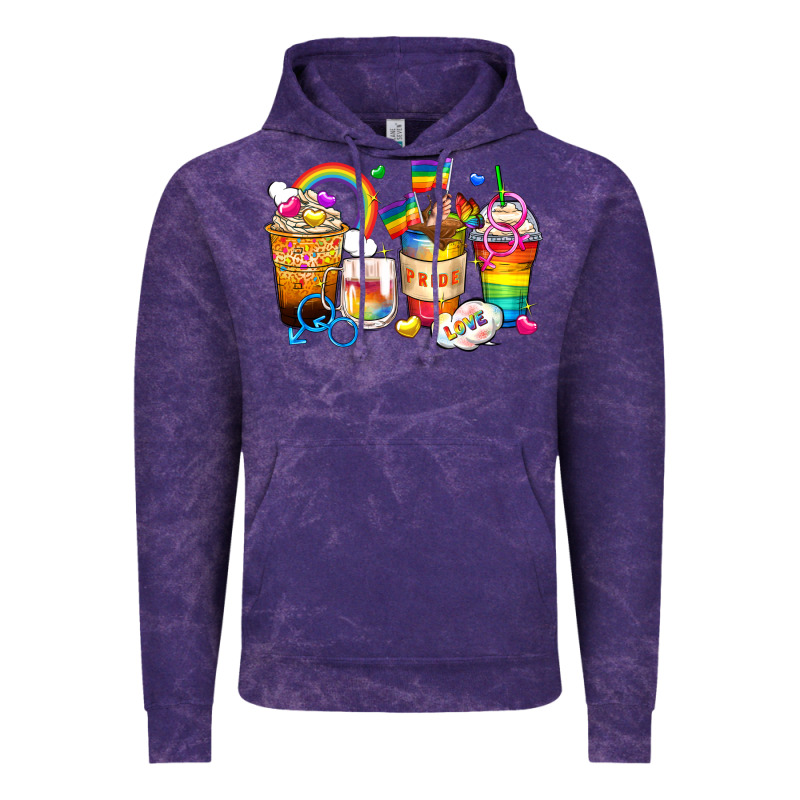 Pride Coffee Cups Vintage Hoodie by Zillion Design Studio | Teevron