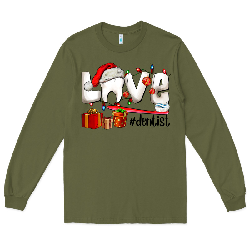 Christmas Love  Dentist Long Sleeve Tee by AdoDesignShop | Teevron