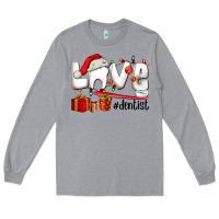 Heather Grey Christmas love  dentist Long Sleeve Tee - AdoDesignShop