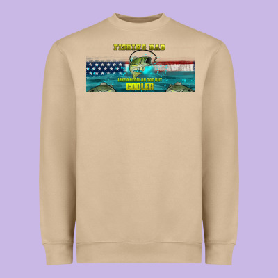 Fishing Dad  Libbey Glass Heavyweight Sweatshirt Designed By Hra Design Shop