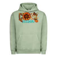 Pigment Oil Green Cozy season Thanksgiving Urban Hoodie - NancyCooperArtShop