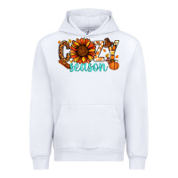 White Cozy season Thanksgiving Urban Hoodie - NancyCooperArtShop