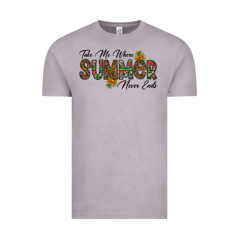 Take Me Where Summer Never Ends Vintage Tee by CowhideDigitalArt | Teevron