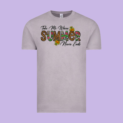 Take Me Where Summer Never Ends Vintage Tee Designed By Cowhidedigitalart